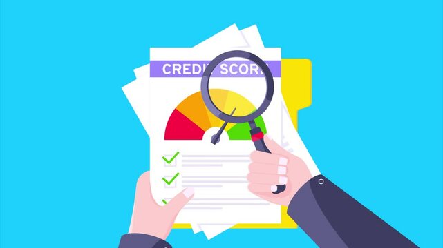 review improve credit score animation 4k