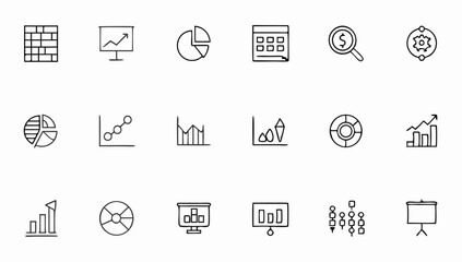 data analysis icon set with editable stroke  data  (1).eps