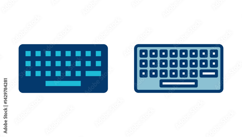 Fototapete keyboard icon vector isolated on white background. keyboard vector symbol