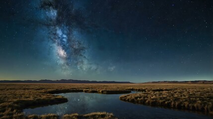 night sky with stars and clouds