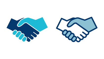 Business handshake icon vector isolated on white background. Handshake icon vector. contract agreement. Trust icon vector. Deal. Done. partnership icon