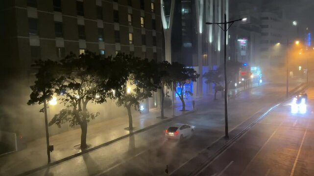 Hurricane Hits City Sheets Of Rain And Strong Winds - Khanun