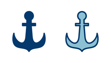 Anchor icon vector isolated on white background.Anchor symbol logo. Anchor marine icon.