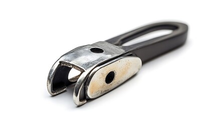 Black and blue lock isolated on white background. Clipping path included.