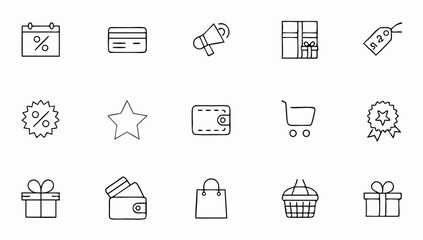 e commerce and shopping set of web icons in line s (3).eps