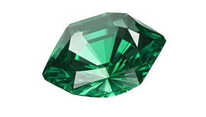 Emerald gemstone jewel stone precious green gem jewelry mineral crystal on transparent background