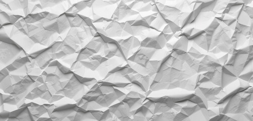 Obraz premium Crumpled White Paper Texture
