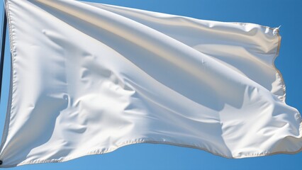 The flag ripples gracefully, animated with mathematical precision to simulate the natural physics of cloth