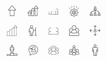 personal growth and success set of web icons in li (1).eps