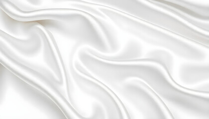 Obraz premium White Silk Fabric Background