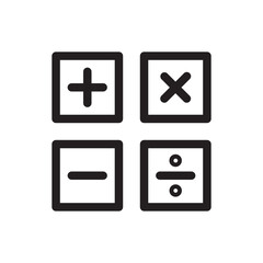 mathematical symbols line