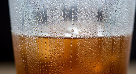 Refreshing Cold Brew In Condensation-Covered Glass For Summer Quench