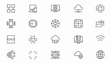 technology set of web icons in line style  informa (1).eps