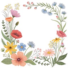 Obraz premium floral background with flowers