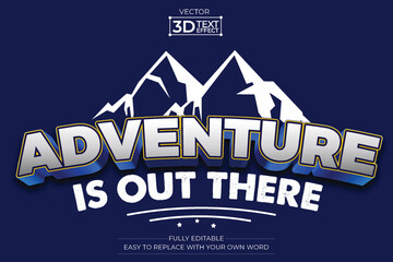 Adventure editable 3D Text effect