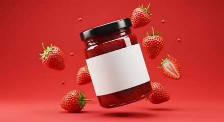Strawberry Jam with Fresh Strawberry