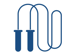 Skipping Rope icon. Fitness icon and symbol. Fitness elements. Fitness equipment. Simple flat vector icon.