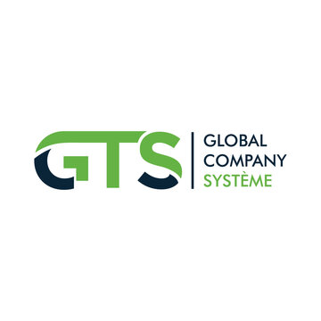 letter gts concept logo design vector template