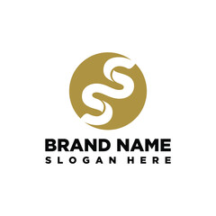 Obraz premium letter SS hexagon concept logo design vector