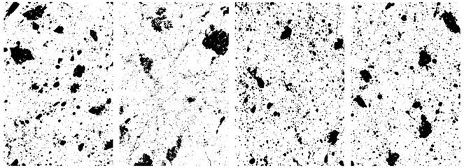 Ink Splatter Texture Collection, Abstract Paint Drops and Grunge Drip Overlays