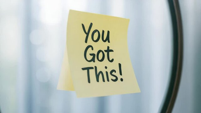 Motivational Note Encouragement for Family to Embrace Positivity and Pursue Life Goals with Confidence and Self Help