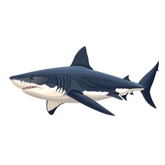 Obraz premium Artwork vector black shark beast of sea high resolution photos