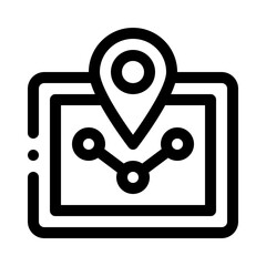 GPS Tracker line icon