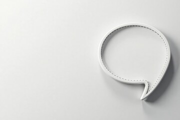 Subtle grayscale speech bubble pattern with dotted outlines on a light gray background, light gray, sophisticated, textile