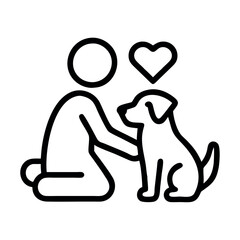 Pet Adoption Love Caring for Animals Icon