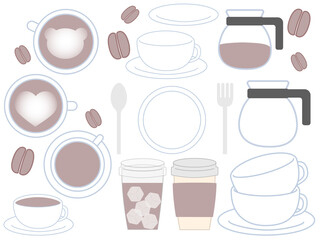 カフェイラスト素材

