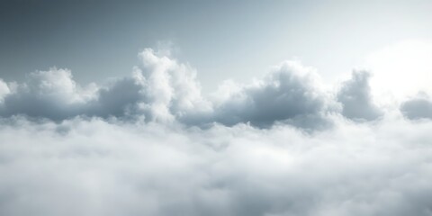 Fototapeta premium High Altitude View of Cloudscape, Aerial Perspective