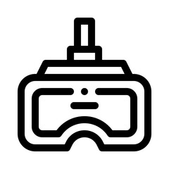 VR Headset line icon