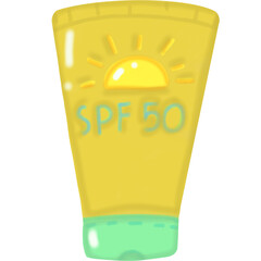 Summer facial sunscreen