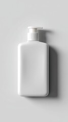 White plastic pump bottle