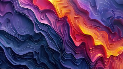 Abstract color waves background