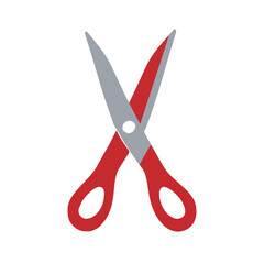 scissors icon simple flat design