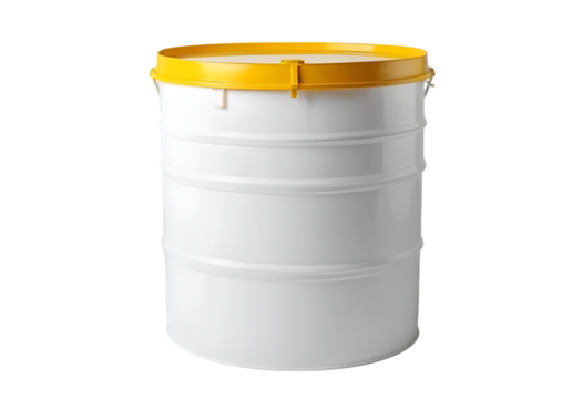 Plastic barrel isolated on transparent background
