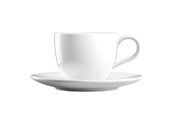 Obraz premium White espresso cup and saucer