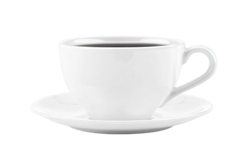 White coffee cup and saucer (4)