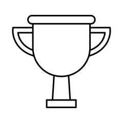 Trophy Line Icon. Award, Success, Achievement, Sport, Competition, Medal, Champion, Winner, Leadership Editable Stroke Vector Illustration.