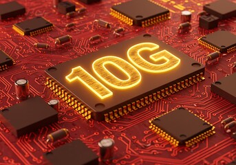 Glowing 10G Network:  Circuit Board Technology