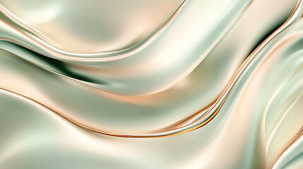 Fototapeta premium A futuristic abstract background with fluid waves in light gold and dark red. Sleek, high-tech design with glossy reflections and cinematic lighting. Perfect for modern UI, innovation themes