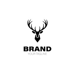 Stag Logo. Stag Logo Design. Stag Logo Brand. Stag Logo Design Isolated on White Background