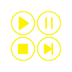 play pause button icon