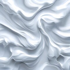 Obraz premium Abstract white flowing marble texture with smooth swirling patterns and subtle shadows, minimalistic modern background for design, art, or architecture purposes