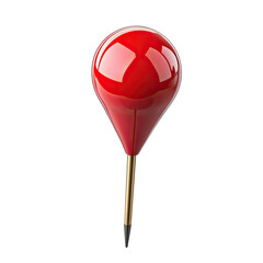 Glossy red map marker