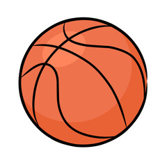 basketball isolated on white background, basketball illustration