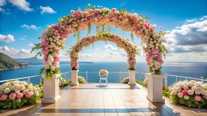 wedding decoration in beach