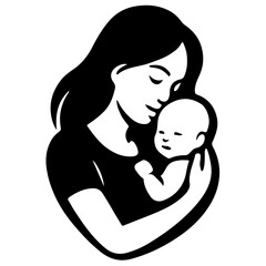 Mother and Child Illustration