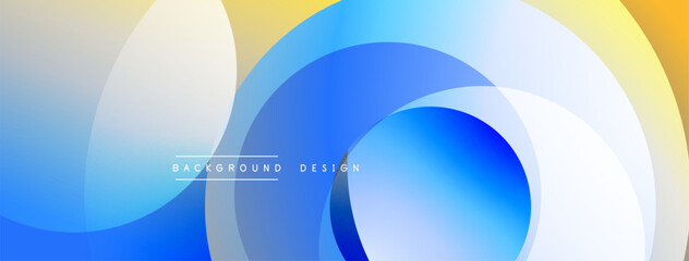 Abstract fluid shapes overlap, creating vibrant gradient effect. Soft colors blend seamlessly, forming modern design.